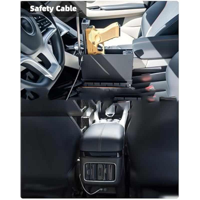 In-car Fingerprint-activated Handgun Safe