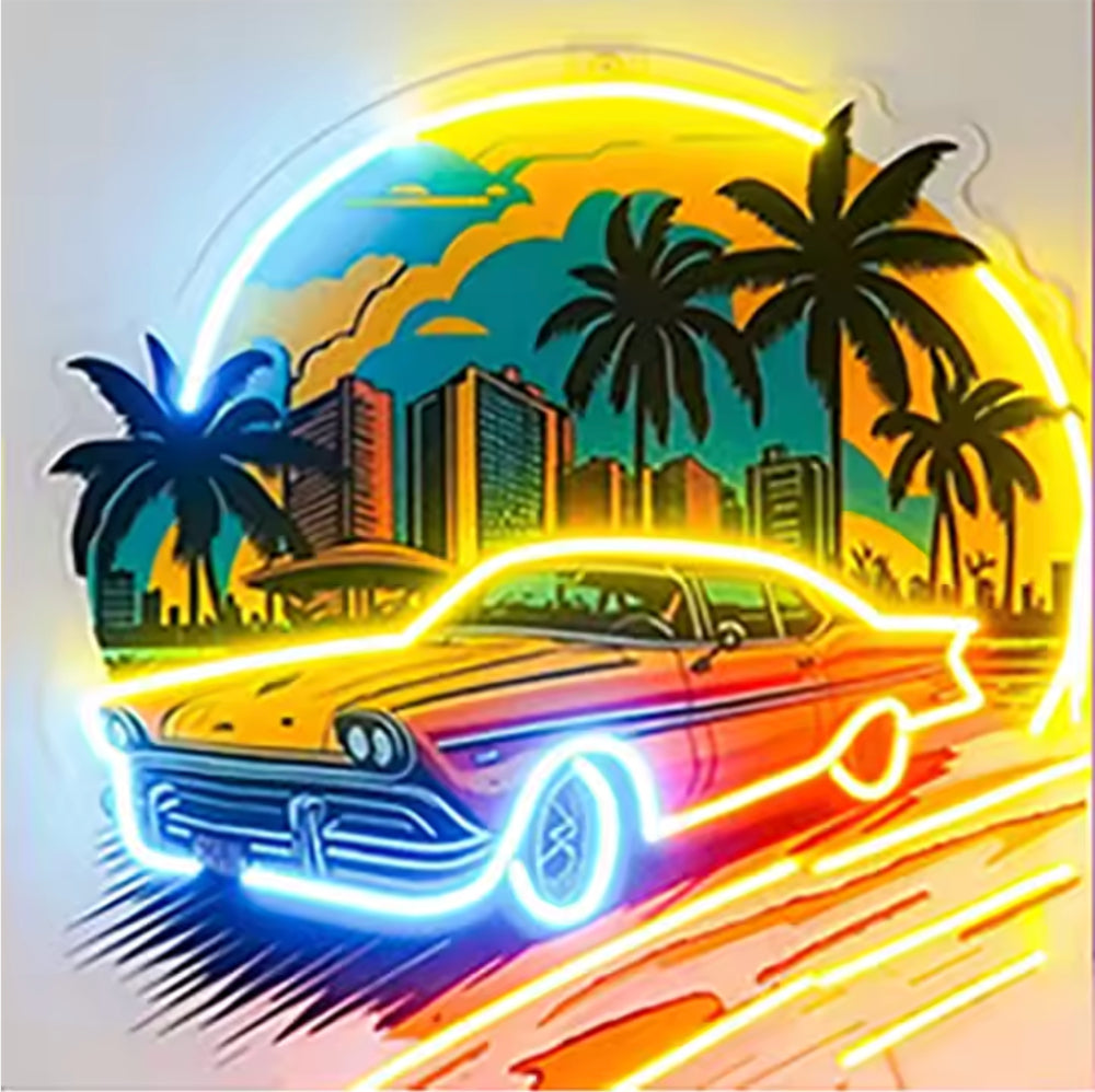 Neon Cartoon Cartoon Interior Decoration