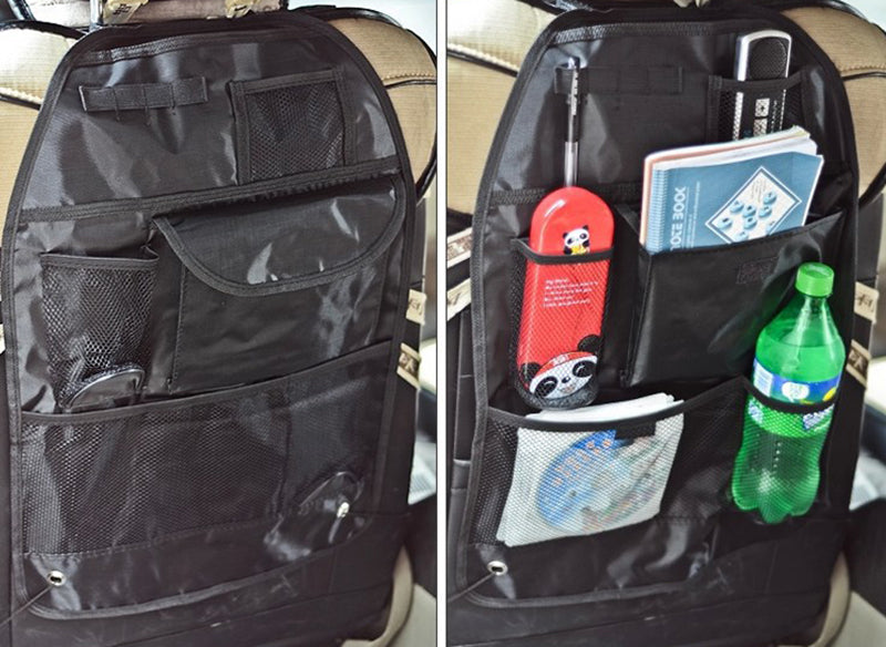 Car rear seat storage bag