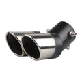 Automobile Universal Tail Double Muffler Stainless Steel Exhaust Pipe