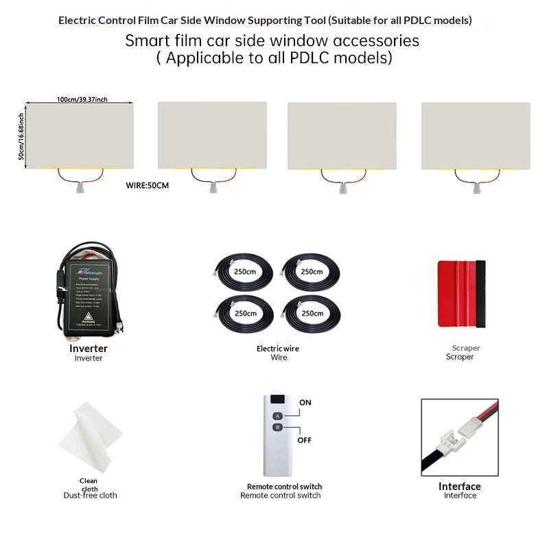 Transparent Electrically Controlled Atomized Glass Film