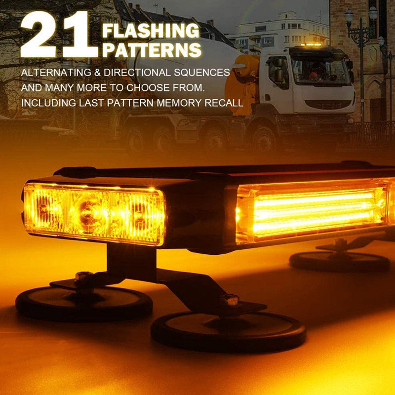 Car Double Row Section Strobe Light Engineering Vehicle Led Road Lights