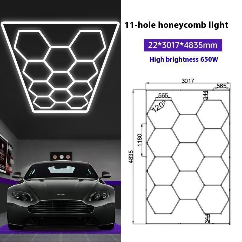 Car Wash Shop Special-purpose Lamps Waterproof Honeycomb Lamp For Car Wash Room