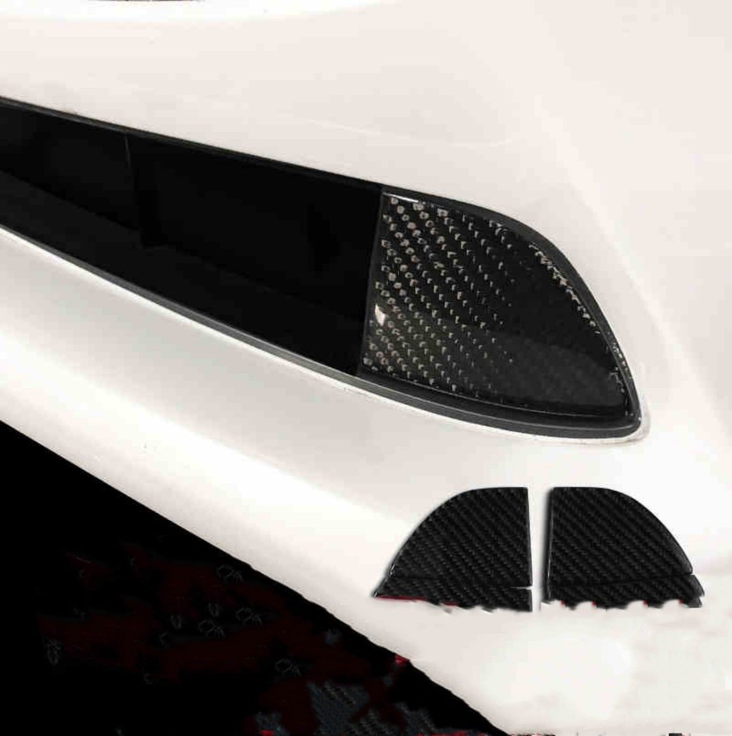 Front Lip And Front Bumper Carbon Fiber Protective Tape