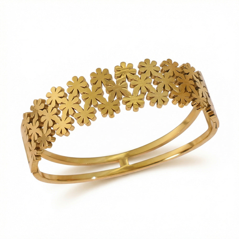 Titanium Steel Bracelet for Women - Minimalist Elegant Stylish Adjustable Wristband