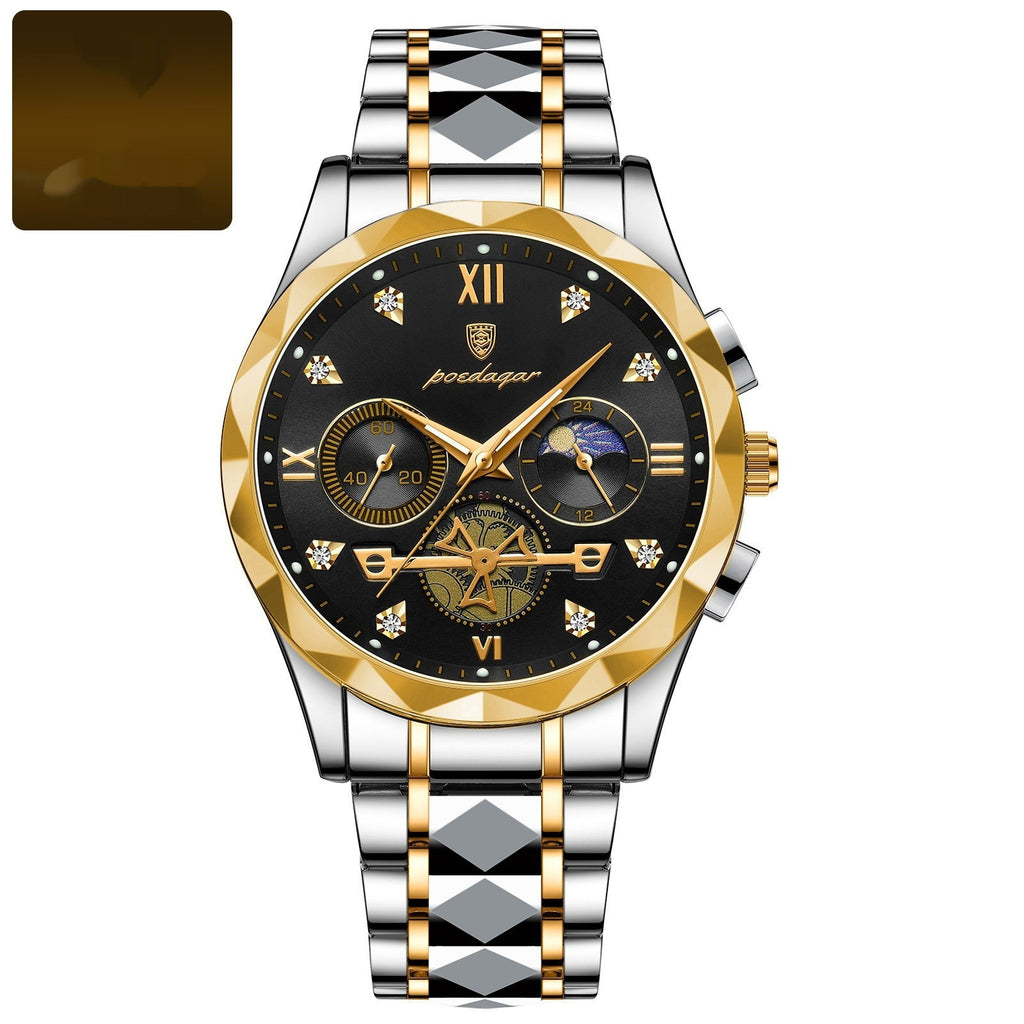 Mens Waterproof Luminous Multifunctional Fashion Watch