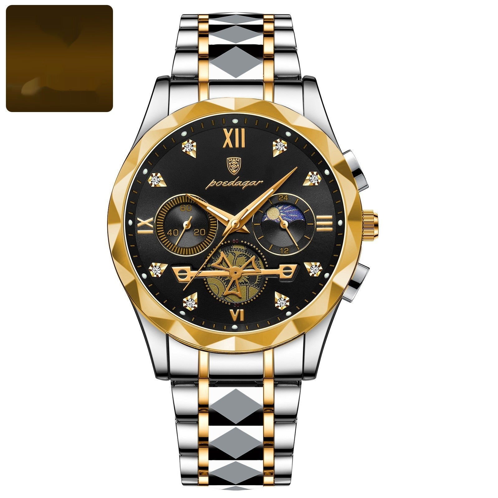 Mens Waterproof Luminous Multifunctional Fashion Watch