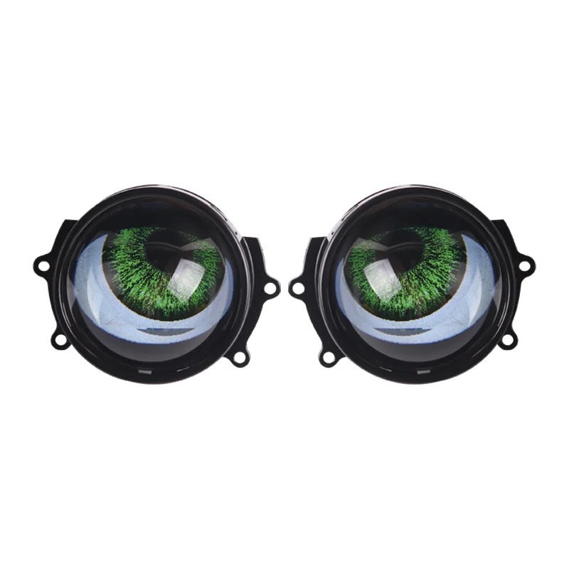 Car Motorcycle 3-inch LED Demon's Eye 12V 15W Modified Lens Devil Eye Eye Lamp