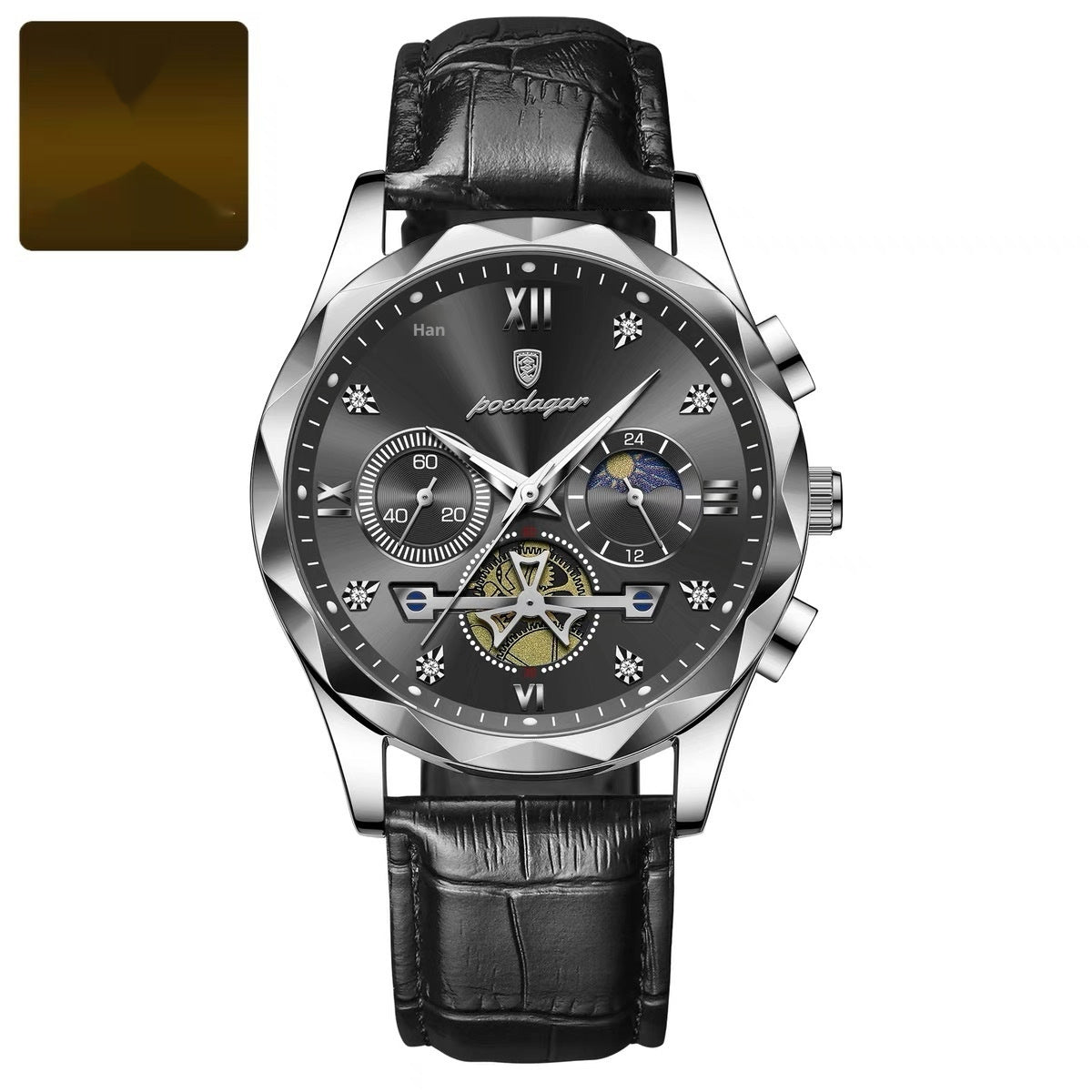Mens Waterproof Luminous Multifunctional Fashion Watch