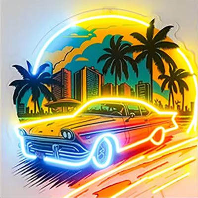 Neon Cartoon Cartoon Interior Decoration