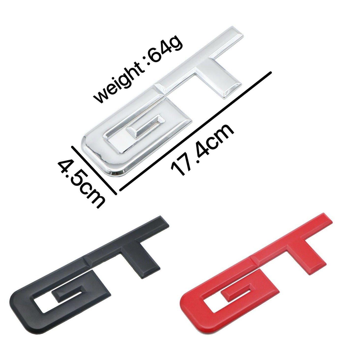 Suitable For Car Badge Modification Metal Bumper Stickers