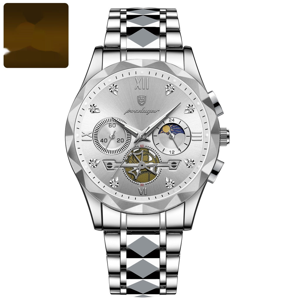 Mens Waterproof Luminous Multifunctional Fashion Watch