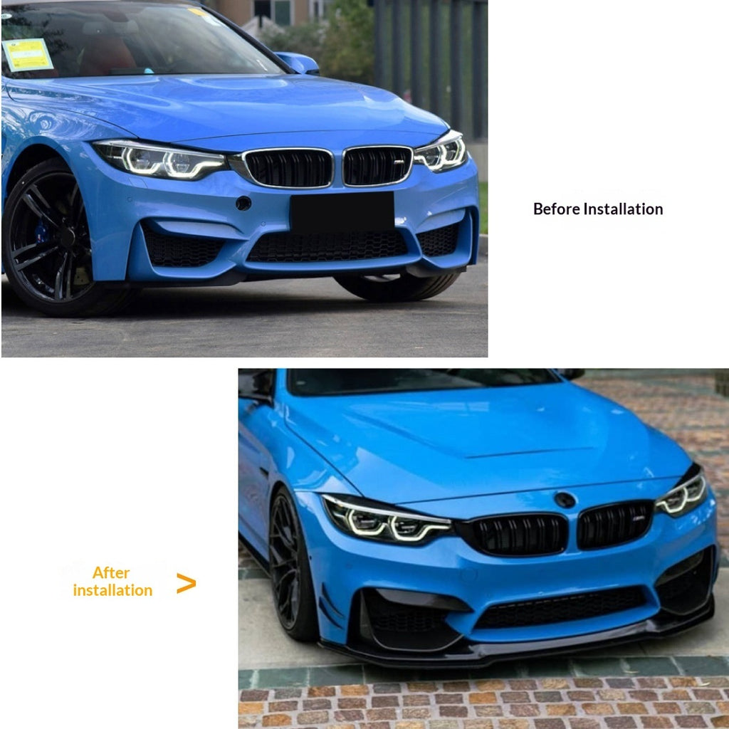 Front Lip Spoiler Modification For BMW 3 Series 4 Series BMW M3 F80F81 M4 F82F83