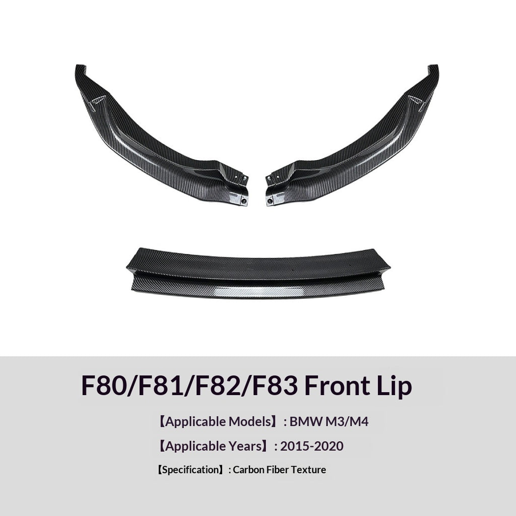 Front Lip Spoiler Modification For BMW 3 Series 4 Series BMW M3 F80F81 M4 F82F83
