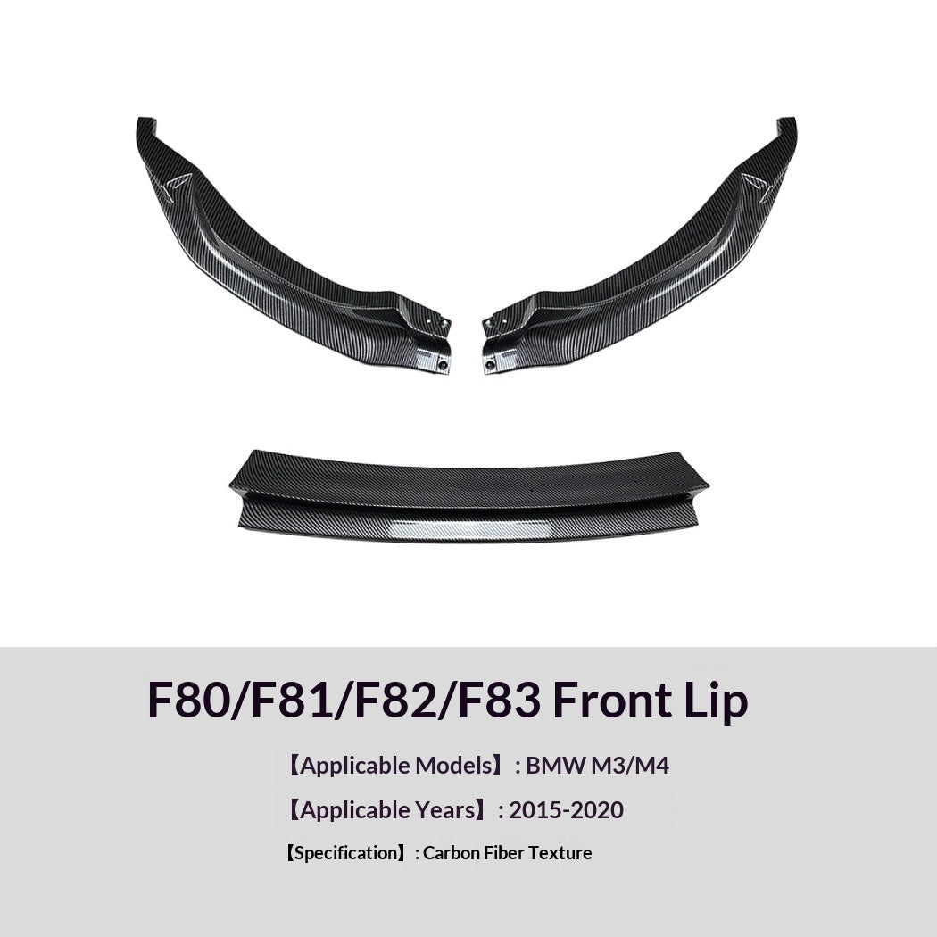Front Lip Spoiler Modification For BMW 3 Series 4 Series BMW M3 F80F81 M4 F82F83