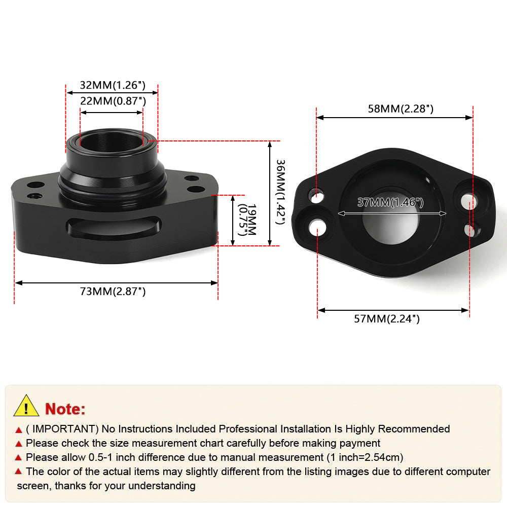 Car Modification Fittings Turbo Exhaust Valve Adapter