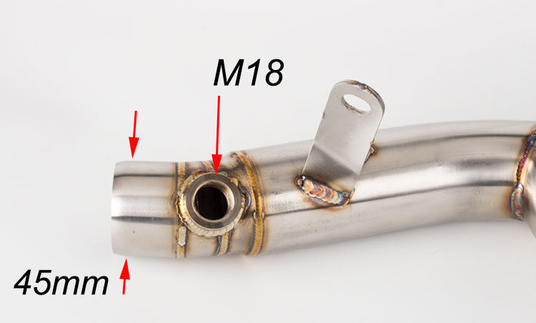 The Exhaust Pipe Goes To The Middle Section Of The Back Pressure Package R6